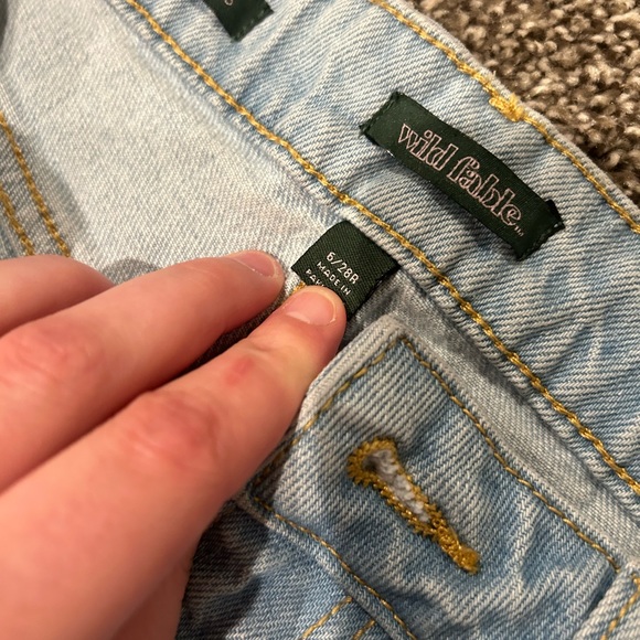 Wild fable wide leg light wash high rise jeans - Picture 6 of 6